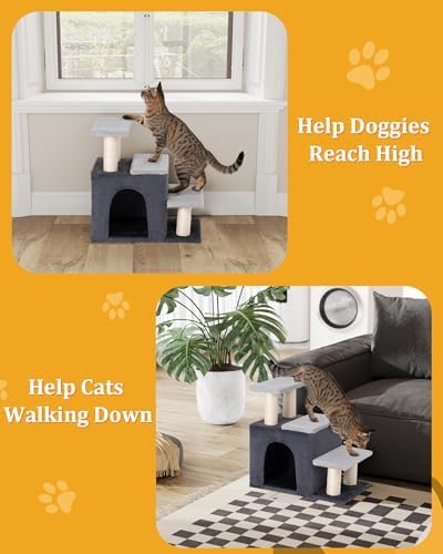 Aechonow 3-in-1 Pet Stairs for Cats, Dog Steps for Small Doggie Rabbits - Image 5