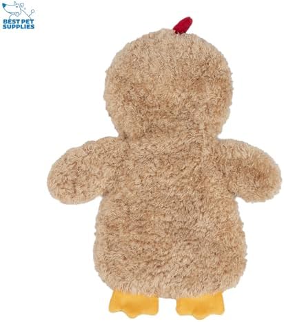 Best Pet Supplies Interactive Squeaky Dog Toy - Baby Chicken, Khaki - Image 2