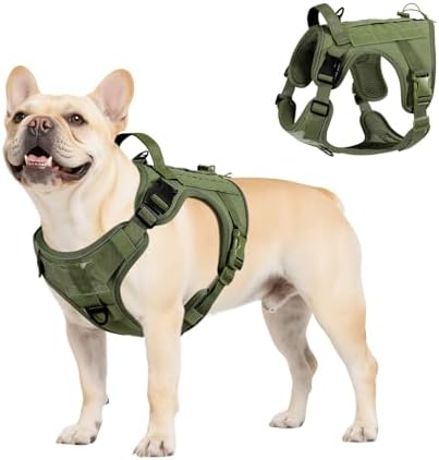 VavoPaw Heavy Duty Tactical Dog Harness for Small Dogs, No Pull Adjustable by VavoPaw