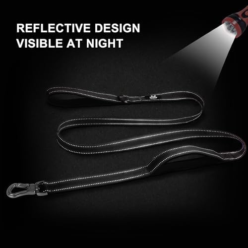Twoear 6FT 1IN Heavy Duty Dog Leash for Large Dogs with 2 Padded Handles - Image 5