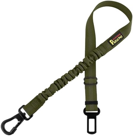 Plutus Pet Dog Seat Belt for Car, Adjustable Harness with Elastic Bungee by PLUTUSPET