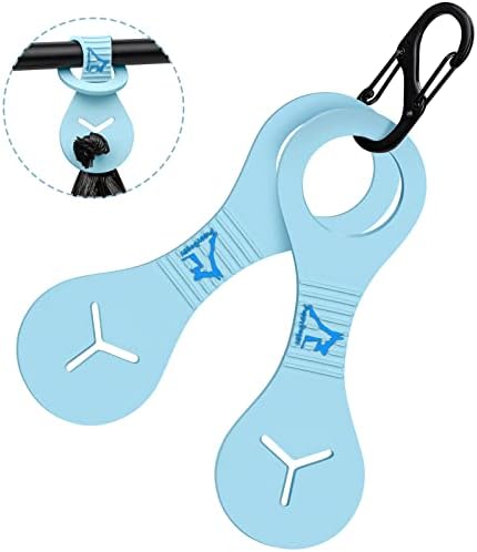Dog Poop Bag Holder for Leash Waste Bag Carrier Dog Poop Bag Dispenser for Walking Running Bicycle Accessory 2 pieces (Blue) by PuppyDoggy