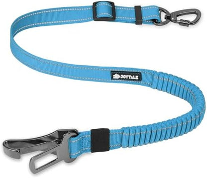 Joytale 3-in-1 Bungee Dog Seat Belt for Car, Medium Large Dogs, Sky Blue by Joytale