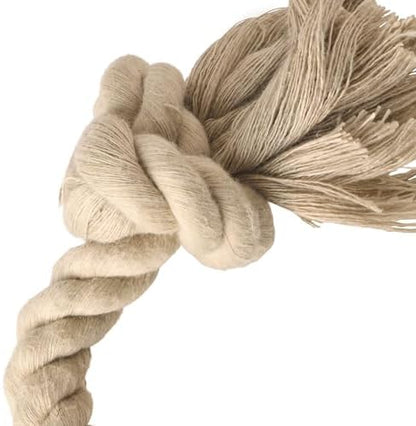 Pet Passion Brady The Rope Tug Toy 3-Pack Organic Cotton Dog Rope Pull Toys for All Pet Breeds, Sandy Chic, One Size - Image 4