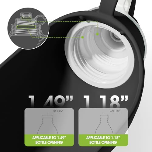 SUPERDESIGN Dog Water Bottle, Portable Dog Water Bottle for Small to Large Dogs, Leak Proof Dog Travel Water Bottle, Small Leaf Travel Water Bowl for Dogs and Dog Walking Accessories (19.6OZ, Black) - Image 4