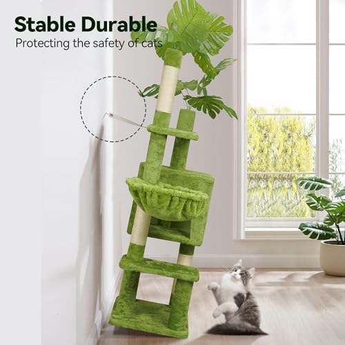 Meecal Green Cat Tree, 47-Inch Cat Tower for Kittens Under 6 Months 9lbs - Image 7