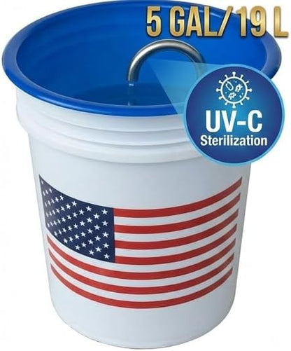 Large Dog Water Fountain, 5-Gallon (19L) Anti-Splash Dog Fountain with UV-C Filtration, XL Capacity for Multiple Dogs, Keeps Floors Dry – Freedom Pet Fountain