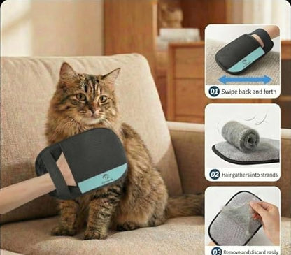 Pet Hair Remover Glove - Grooming & Deshedding Mitt for Dogs & Cats - Image 4