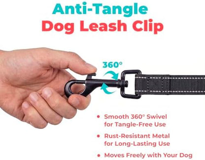 Best Pet Supplies Voyager Nylon Dog Leash - 6ft Black, Large - Image 7