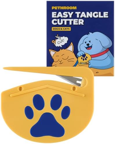 PETHROOM Easy Tangle Cutter for Dogs & Cats, Professional Dematting Tool by PETHROOM