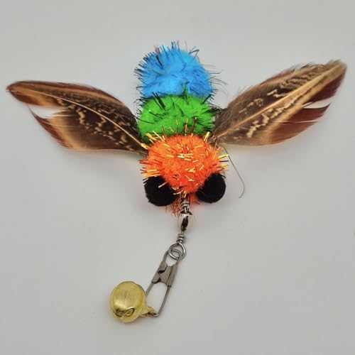 miwoowim 6PCS Bee Feather Cat Wand Refills, Interactive Teaser Replacements - Image 6