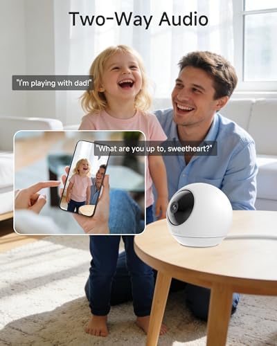 Noorio 2K Indoor Security Camera, Baby & Pet Monitor with 5/2.4 GHz WiFi - Image 6