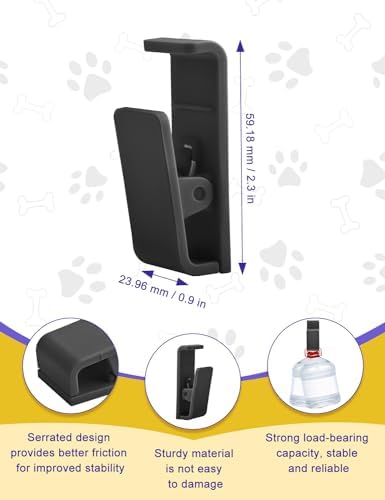 CAPHONT 6 Pcs Dog Pee Pad Holder Cilps for Leg-Lifting Marking Dogs, Black - Image 2