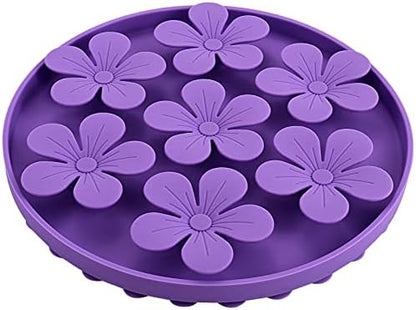 Slow Feeder,Cat Help Slow Down Eating Speed Cut Flower Silicone Rubber Cute Slow Feeder for Puppy/Cat/Dog by Doweiss