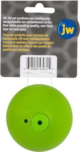 JW PET ISqueak Squeaker Dog & Puppy Fetch Chew Toy MEDIUM BALL 3 PACK - Image 5