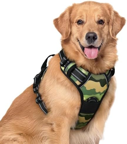rabbitgoo Dog Harness, No Pull for Large Dogs with 2 Leash Clips, Pet Vest by rabbitgoo