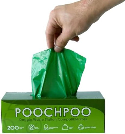 Case of 2000 Green Pet Waste Station 200 Bags on Roll (10 Rolls) - Bulk Dog Poop Bag - Dog Waste Station Bags - Doggie Bag Litter Pot - Image 4