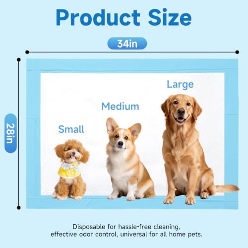 Super Absorbent Leakproof Disposable Dog Pee Pads, 100 Count - Image 2