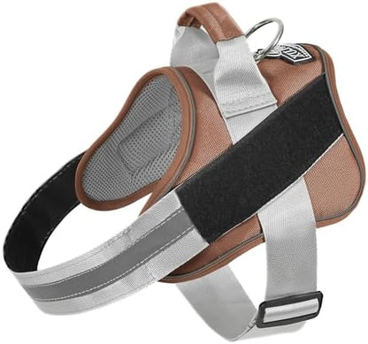 Dog Harness, No-Pull Reflective Dog Vest, Breathable Adjustable Pet Harness with Handle for Outdoor Walking - No More Pulling, Tugging or Choking by Bolux