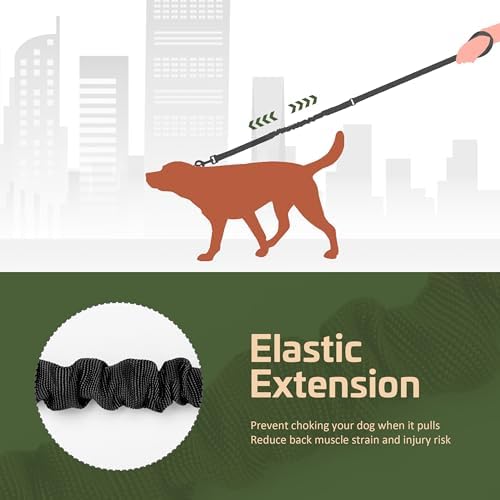 Forestpaw Tactical Dog Leash for Large Dogs, Black, 4-5FT - Image 6