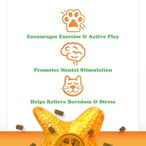 Meowijuana Knock 'n' Nibble Toy & Treat Bundle | Starfish & Seafood - Image 3