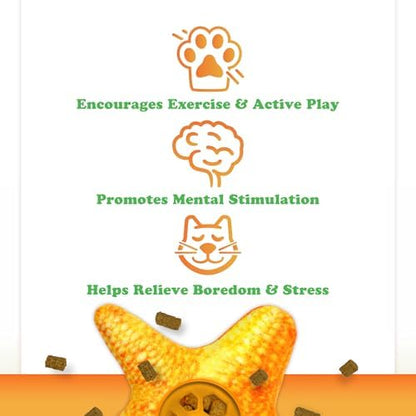 Meowijuana Knock 'n' Nibble Toy & Treat Bundle | Starfish & Seafood - Image 3