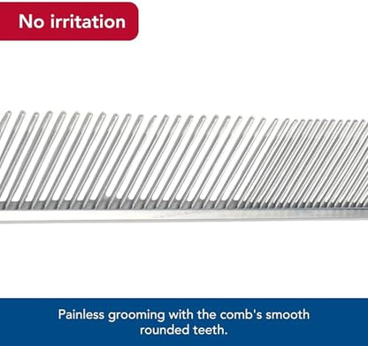Coastal Pet Safari Dog Grooming Comb for Medium and Coarse Coats - Extra-Long Rotating Teeth - Undercoat Rake for Coarse Coats - 7 1/4" - Image 4