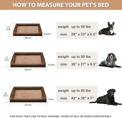 BFPETHOME Orthopedic Washable Large Dog Bed for Senior Dog Comfy Sleep - Image 6
