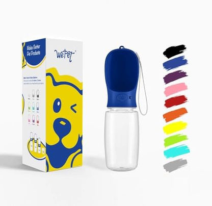 WePet Portable Dog Water Bottle, 19 OZ, Leak Proof Puppy Water Dispenser with Drinking Feeder for Pets Outdoor Walking, Hiking, Travel, Food Grade Plastic - Image 2