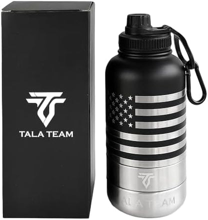 Insulated Dog Water Bottle Portable (32oz) - Dog Travel Water Bottle with a Hook for Hiking & 2 Bowls Attached. Pet Travel Accessories, Puppy Essentials, Portable Pet Dispenser. - Image 6