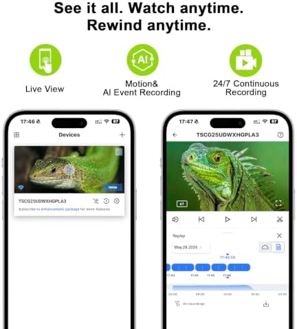 2K AI Reptile & Aquarium Camera with Wide-Angle Lens - Image 4