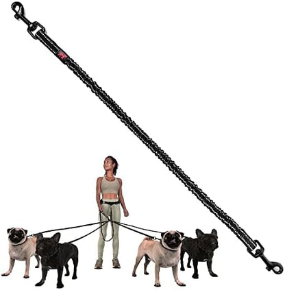 Add-On Accessory Bungee Leash | Add One Medium Dog Up to 45 lbs | Requires Purchase of Two Medium Dog Hands Free Bungee Leashes Sold Separately | Buy One for Three Dogs | Buy Two for Four Dogs by TuffPupper