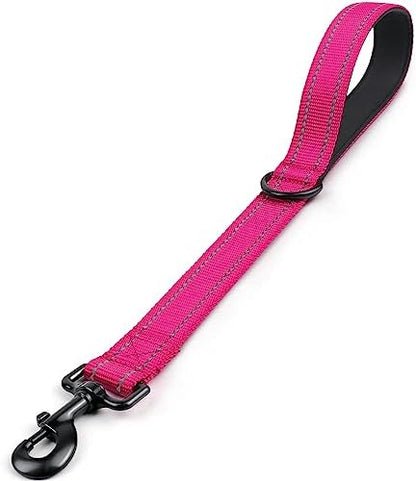 Joytale Short Dog Leash for Close Control & Training, 18", Hot Pink by Joytale