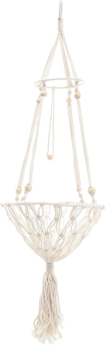 GANAZONO Decorative Bohemian Woven Hanging Cat Hammock 40cm Wear-Resistant Cat Bed Nest for Indoor Pets and Kittens to 30 Lbs