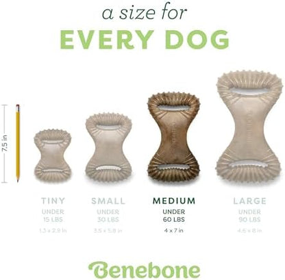 Benebone Dental Durable Dog Chew Toy for Aggressive Chewers, Real Peanut, Made in USA, Medium - Image 4