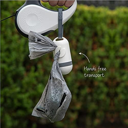 SVD.PET Dog Poop Bag Dispenser, Waste Bag Retractable, Pearl White - Image 5