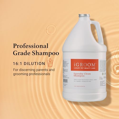 iGroom Squeaky Clean Dog Shampoo, Luxury Pet Beauty Care, Intense Cleaning Power, Chamomile Extracts Sooth Skin, Made in USA (16 OZ) - Image 4
