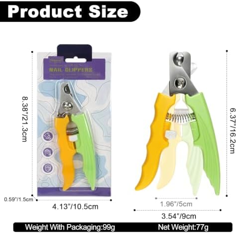 Yellow Green Dog Nail Clipper Pet Nail Clipper for Dogs and Cats - Image 6