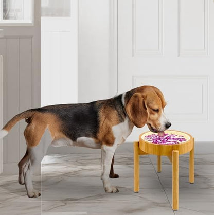 Raised Slow Feeder, Licking Mat/Pad with Stand - Image 2
