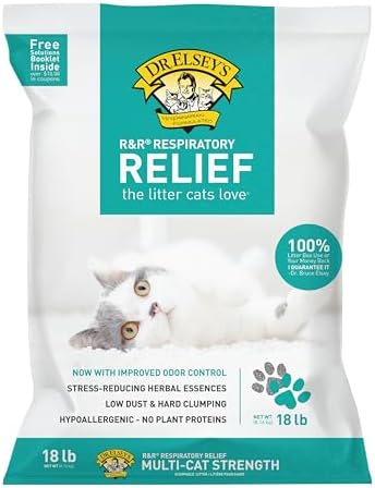 Dr. Elsey's R&R Stress-Reducing Clumping Clay Cat Litter 18 lb. Bag by DrElseys
