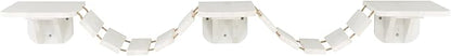 Trixie Wall Mounted Cat Bridge – Space-Saving Cat Wall Shelves for Climbing, Jumping & Vertical Play – Elevated Cat Furniture with 3 Platforms – White, 59.1 x 11.8 x 5.5 in