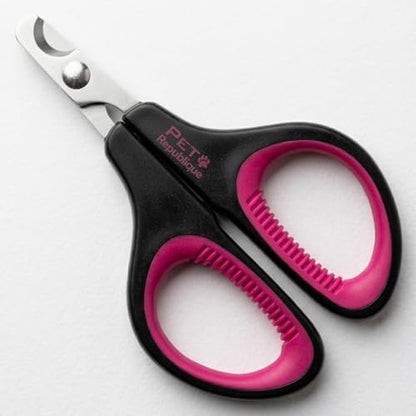 Cat Nail Clippers by Pet Republique – Professional Stainless-Steel Nail Clipper for Cats, Kittens, Hamster, Rabbits, Birds, & Small Breed Animals Claw Trimmer (Black+Pink) - Image 3