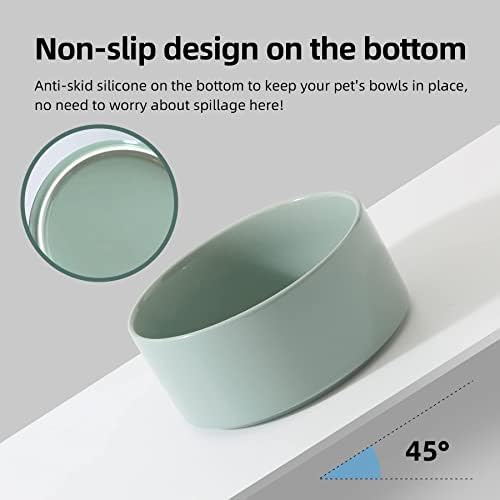 Havniva Cat Bowls Set of Two, 6.1” Ceramic Cat Food Bowls, Cat Water Bowl - Image 5