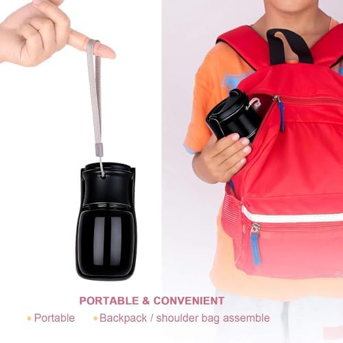 Portable Dog Water Bottle, Foldable Water Bottle for Dog, Black, 12oz - Image 5