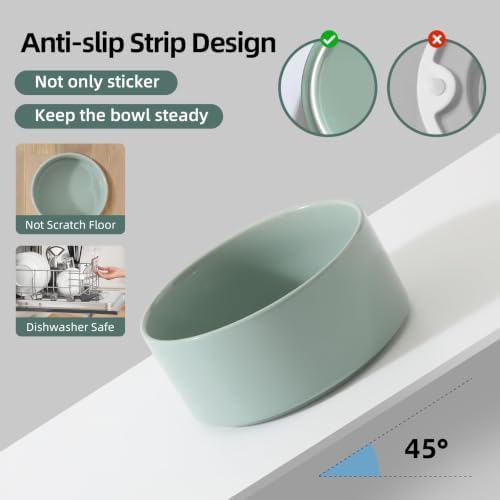 Havniva Raised Cat Bowl 5.1” Elevated Ceramic Cat Food and Water Bowl - Image 3