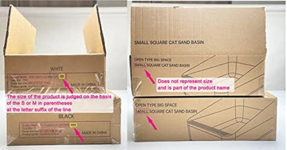 Sfozstra High Sided Cat Litter Box: Open Top Anti Tracking Design - Image 3