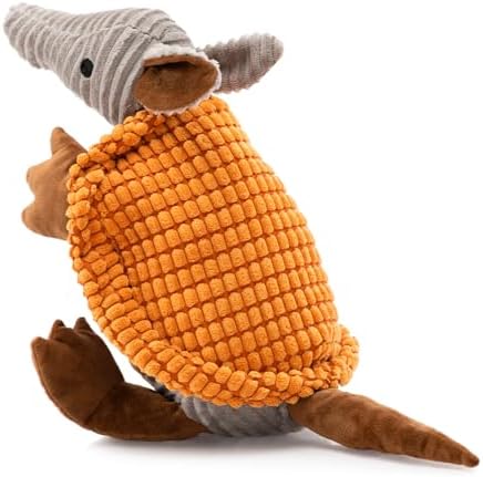 Hollypet Armadillo Squeaky Dog Toys for Medium Large Dogs, 14" by Hollypet