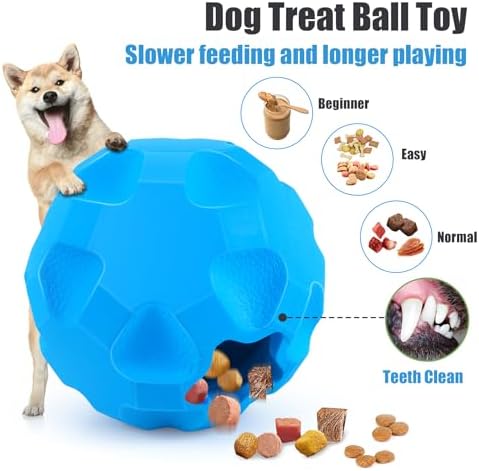 Rubber Treat Dispensing Cognitive Dog Toys for Aggressive Chewers Breed - Image 4