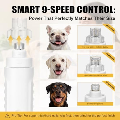 Quiet Dog Nail Grinder, Safe and Low-Stress for Sensitive Dogs and Cats - Image 4