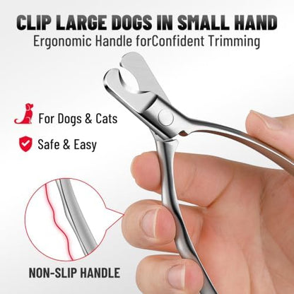 Large Dog Nail Clippers, Heavy Duty Thick Nail Trimmer with File - Image 4
